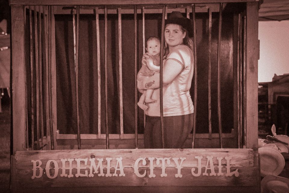 A photo from the Bohemia City Jail Cell Photobooth